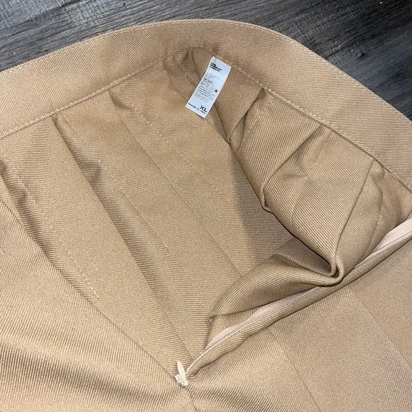 Los Angeles Apparel Camel Tan Tennis Skirt - Picture 4 of 6